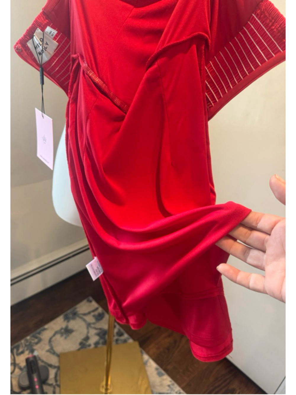 NWT Hello Molly | HOT VIBES Corset Mini Dress | Red | Size Small - Picture 9 of 10